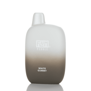 White Gummy - Flum Pebble 6000 Puffs Rechargeable Disposable Vape - 14ML